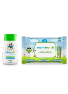 اشتري Deeply Nourishing Body Wash 100G With Organic Bamboo Based Baby Wipes 15 Pieces في الامارات