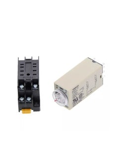 Buy H3Y-2-12VDC 60SEC 8PIN TIMER OMRON WITH RELAY SOCKET 8PIN in UAE