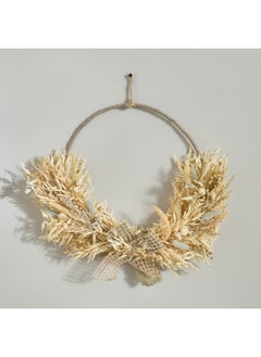 Buy Miley Dried Flower Star Grass Wreath 36 x 36 x 5 cm in UAE