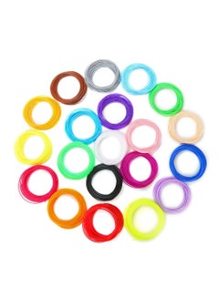 Buy 20 High Precision 3D Printing Pen Filament Refills Multicolor in UAE