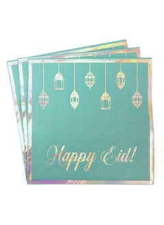 Buy Pack Of 20 Happy Eid Party Napkins in UAE