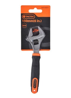 Buy Adjustable Wrench with Ergonomic Handle Orange and Black 6 Inch 210001 in Saudi Arabia