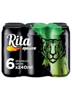 Rita Mojito Non-Alcoholic Sparkling Drink, Cans, 6 x 240 ml price