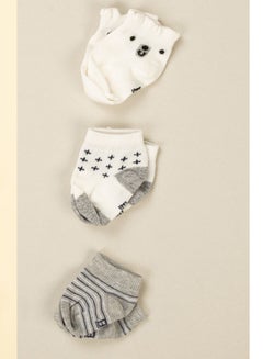 اشتري 3 Pieces Set  Cotton Baby Socks - Newborn في مصر