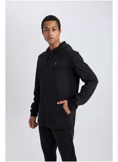 Buy Man Standart Fit Hooded Long Sleeve Sweatshirt in Egypt