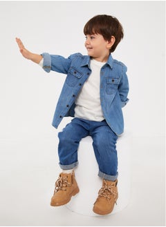 Buy Baby Boy Jeans Shirt Long Sleeve in Egypt