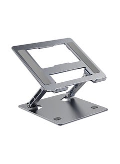 Buy Aluminum Adjustable Laptop Stand, Portable Computer Notebook Holder Riser for 10-17 inch Laptop in Saudi Arabia
