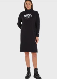 Buy High Neck Logo Dress in Saudi Arabia