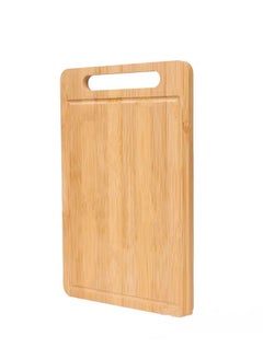 Buy Bamboo Wood Cutting Board with Handle 12 x 7.8 Inch Bamboo Wooden Serving Board Kitchen Chopping Boards for Pizza,Bread, Cheese,Charcuterie,Fruit,Vegetables(Fresh Square Board) in Saudi Arabia