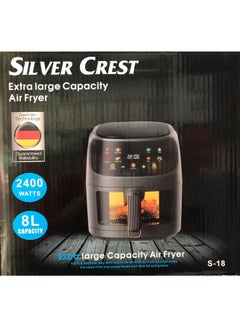 اشتري Silver Crest Multifunctional Digital Touch Air Fryer 8L 2400W Black في الامارات