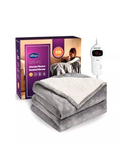 Buy Silentnight Sherpa Fleece Heated Throw 130 x 160cm in UAE