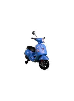 Buy Classic electric scooter, Italian model - motorcycle for children - - Q618 (blue) in Egypt