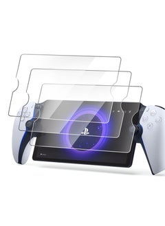 اشتري 3 Pack Screen Protector Compatible for Sony Playstation PS5, Transparent Ultra HD, Anti-Fingerprint, Bubble Free Temperd Glass for Sony Playstation PS5 Portal Handheld Game في الامارات