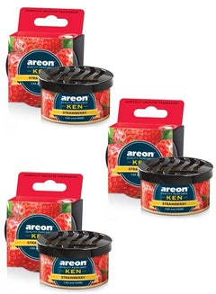 Buy Ken Prefume Car Air Freshener, 3 Pcs, Strawberry in UAE