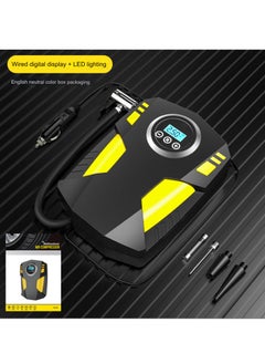 Buy Digital Car Tyre Inflator Air Compressor with Auto Stop and LED Light 12V Fast Portable Air Pump for Car Bicycle Motorcycle Ball Air Mattress in Saudi Arabia