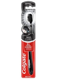 Buy Colgate Toothbrush Black Charcoal Medium 360 in Saudi Arabia