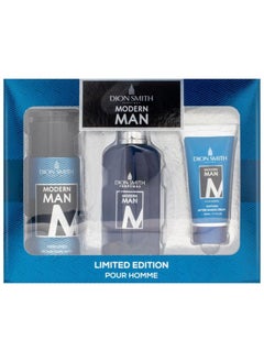 اشتري Dion Smith Modern Man Pour Homme Limited Edition Perfume Gift Set for Men EDP 100ml + Body Spray 50ml + After Shave Cream 50ml في الامارات