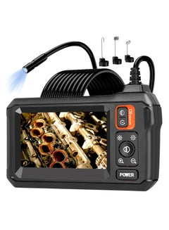 Buy 5"IPS Screen Borescope,1080P Dual Lens Endoscope with Split Screen,7.9mm Inspection Camera with EVA Case 16.5FT Detachable Cable in UAE