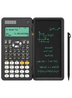 اشتري مجموعة آلة حاسبة علمية متقدمة 991ES Plus - شاشة متعددة العرض، لوح كتابة LCD قابل للمسح، طاقة شمسية، دفتر للمدرسة، الهندسة، المعلمين مع قلم مضمن. في السعودية