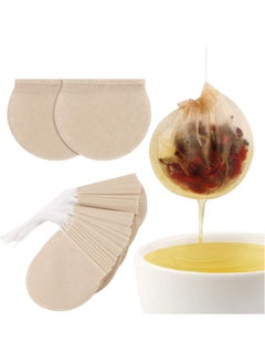 اشتري Tea Bags, 300pcs Disposable Empty Tea Bags Tea Infuser Drawstring Tea Bags Natural Material Tea Bags For Loose Leaf Herbal Tea في السعودية