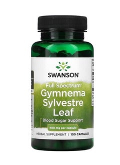 Buy Gymnema Sylvestre Leaf 400mg Herbal Supplement - 100 Capsules in UAE