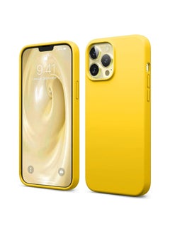 Buy Silicone Case with Microfiber Lining (Yellow, 6.1in, Apple iPhone 13 Pro) in Egypt