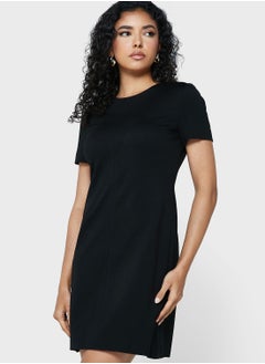 Buy Round Neck Knitted Dress in UAE