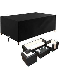 اشتري Waterproof Furniture Cover 350x260x90cm Black 210D في السعودية