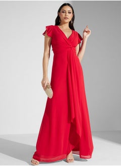 Buy Flared Sleeve Side Sleeve Dress in UAE