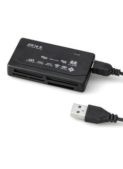 Buy Universal 6-In-1 USB Memory Card Reader - Compatible with SD, Micro SD, CF, XD, MS Pro, M2 Cards in UAE