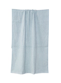 Buy 6 Pack  Bathroom Towel Set - 500 GSM 100% Cotton Yarn Dyed Jacquard - Blue Color -Economical in Saudi Arabia