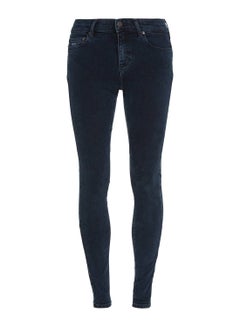 Buy Women's Nora Mid Rise Skinny Jeans, Navy in UAE