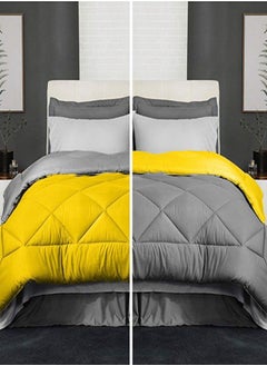 Buy Snooze,Winter quilt double face,160*235 cm, Gray &Yellow in Egypt