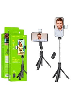 Buy BOROFONE BY8 Magic, tripod fill light live broadcast holder for 3.5-6.7 inches mobile phones in Saudi Arabia