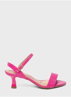 Buy Ankle Strap Mid Heel Sandals in Saudi Arabia