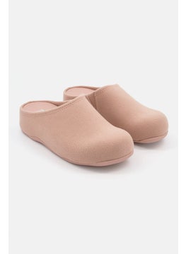 Buy Women Shuv Felt Slip On Clogs, Beige in Saudi Arabia