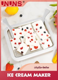 Buy Instant Ice Cream Maker With 2 Spatulas,Yogurt Frozen Pan Ice Cream Machine For Homemade Rolled,Instant Yogurt Frozen Pan,Gifts For Girls Or Boys in UAE