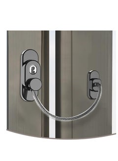 Buy Window Safety Locks, 2 Pcs Window Locks Child Safety, Window Restrictor Scratch Window Door Safety Locks, with Key Screw, for Child Safety and Protection in UAE