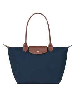 Buy Longchamp women's large tote bag, handbag, shoulder bag, navy blue classic style Topic: in UAE