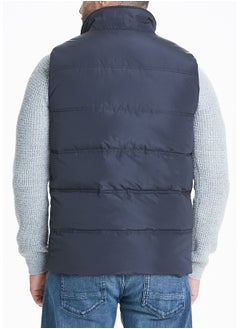 اشتري Lincoln Navy Fleece Lined Cord Padded Gilet في مصر