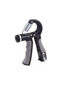 Buy VIO® Hand Grip Strengthener with Counter, Grip Strength Trainer, Forearm and Hand Exerciser for Muscle Building and Injury Recovery, Intensity, Resistance Adjustable 5-60KG (11-132LBS) (Black-Grey) in UAE