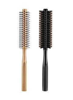 Buy 2 Pieces Thick Round Hair Comb Bristle Round Hair Brush Blow Drying Hairbrush Small Brush Short Hair Massage Comb Head Massage Round Brush Roll Hairbrush for Wet or Dry Hair in UAE