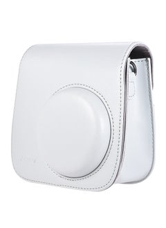 اشتري PU Instant Camera Case Bag with Strap Accessory Replacement for Fujifilm Instax Mini 9/8/8+/8s dusty White في السعودية