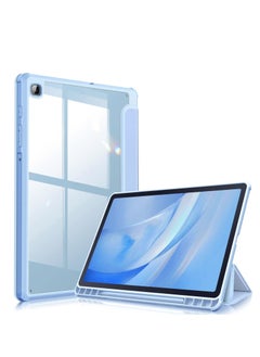 Buy Case Samsung Galaxy Tab S6 Lite p610/p615 Clear Shockproof Back Cover Built-in Pencil Holder Auto Sleep/Wake (Baby Blue) in Egypt