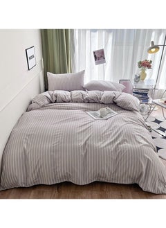 اشتري Simple Nordic-style Summer Silk Cotton Four-piece Bedding Set. في الامارات