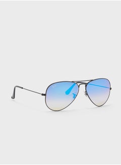 Buy 0Rb3025 Aviator Large Metal Sunglasses in Saudi Arabia