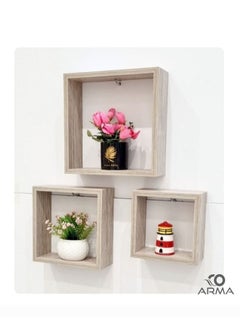 Buy 3 Piece Wall Shelving Set in Saudi Arabia