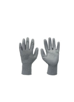 Buy KNP 10 pairs of CFN PU Coated Gloves designed for precision work that requires excellent dexterity and grip. in UAE