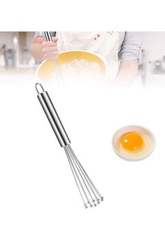 Buy Stainless Steel Ball Hand Push Whisk Blender, Versatile Egg Beater Tool for Blending Whisking Egg Sauces Kitchen Utensil 10 Inch in Saudi Arabia