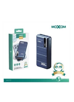 Buy PD 20000 mAh Blue 65W Portable Charger Dual USB Type C PD Port in Saudi Arabia